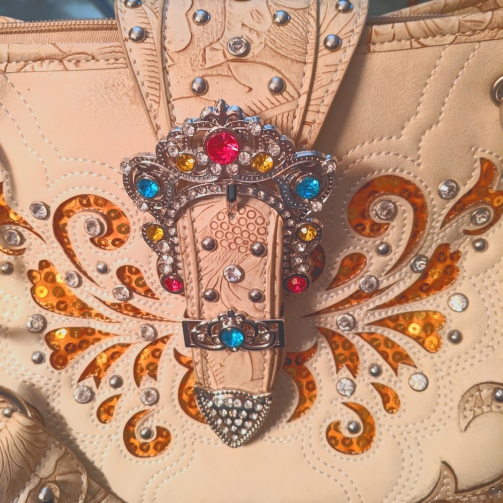 CPL. Cowgirl Trendy Purse Handbag. Sparkly.  Concealed carry.